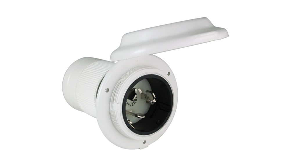 ParkPower Contoured Round Power Inlet 50 Amp, 6344EL-BRV