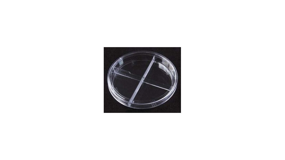 Parter Medical Petri Dishes, Segmented, Sterile 3562 Semi-Stackable Dishes I-Plate