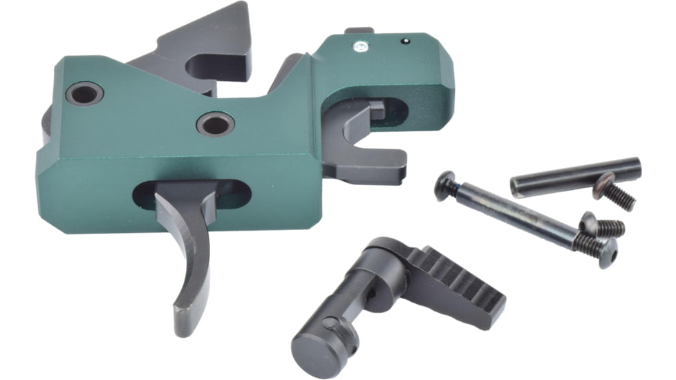 Partisan Triggers Disruptor AR-15 FRT 3 Position Drop In Forced Reset Rifle Trigger, Curved, 3.75-4.1lb, Green, 2