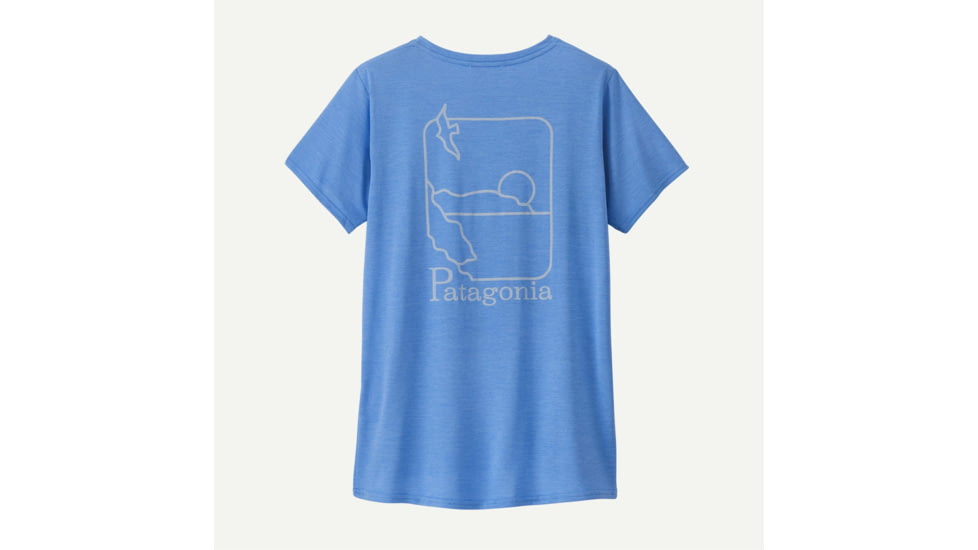 Patagonia Patagonia Womens Cap Cool Daily Graphic Shirt - Waters, 45365-SDAX-L