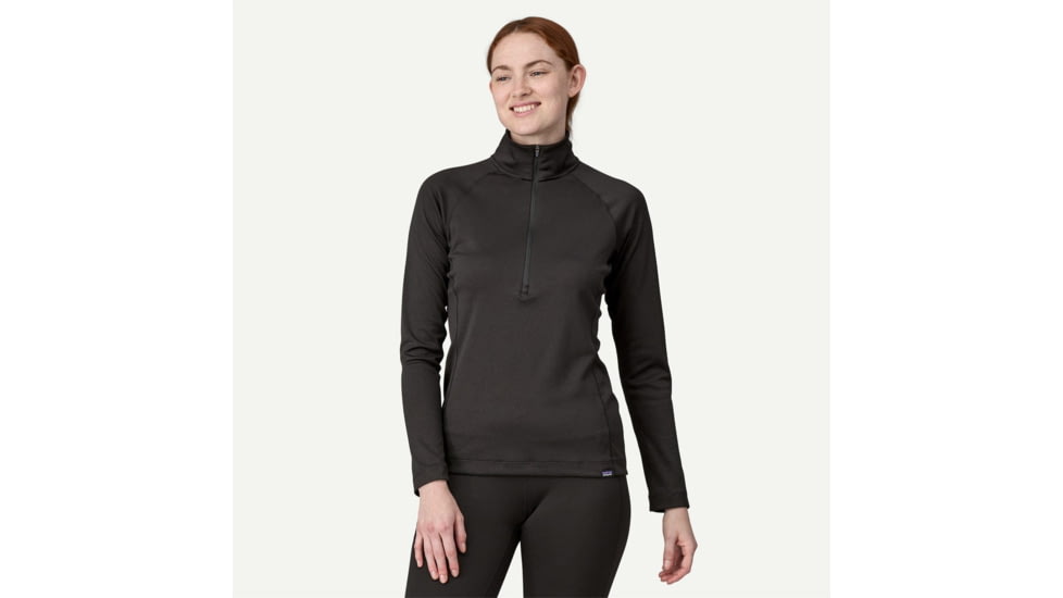 Patagonia Patagonia Womens Capilene Midweight Zip Neck, 44457-BLK-XS