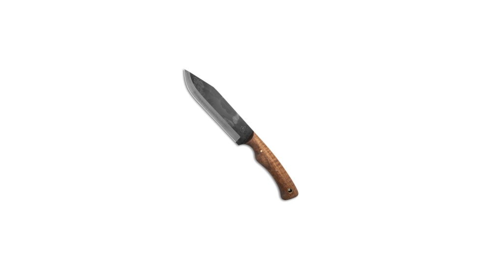 Pathfinder Knife Shop Pathfinder Knives Grizzly Fixed Blade Knife W/Leather Sheath 5.75", Wood, 1095, adult, BHQ-217641