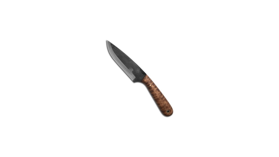 Pathfinder Knife Shop Pathfinder Knives Survival Fixed Blade Knife W/Leather Sheath 4.75", Wood, 1095, adult, BHQ-217640
