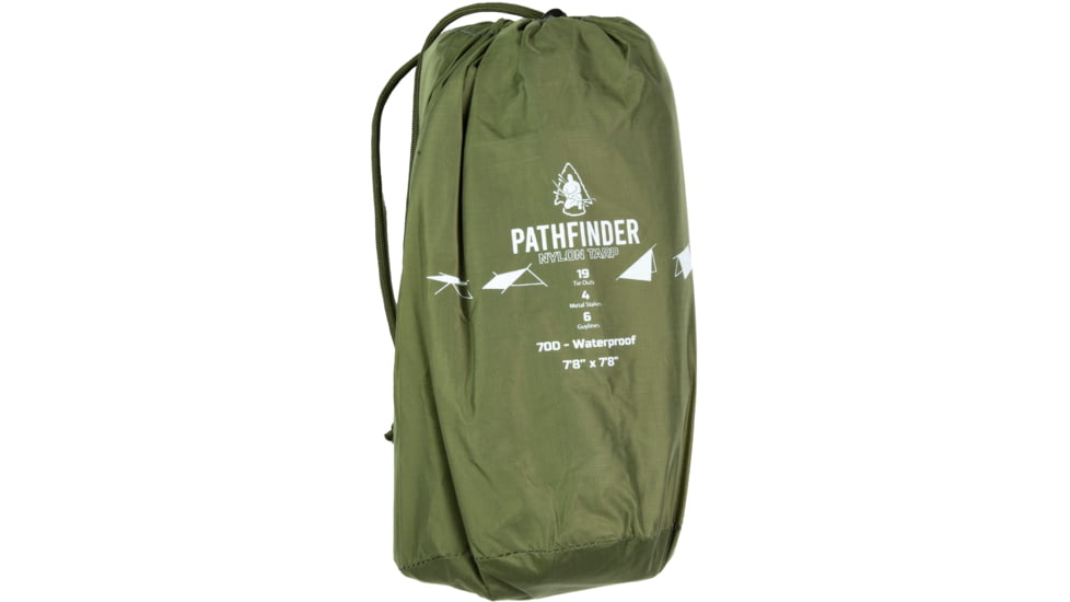 Pathfinder Nylon Tarp, 7.8 x 7.8in, OD Green, ODT-PF