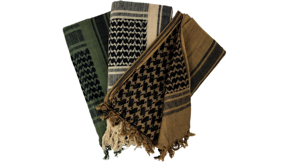 Pathfinder Shemagh, 42x42in, Coyote/Black, 8537-COY