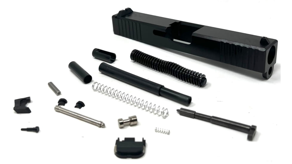 Patmos Arms Judah Glock G23 Slide, No Barrel, Black, Compact Size, PAJ23-NB