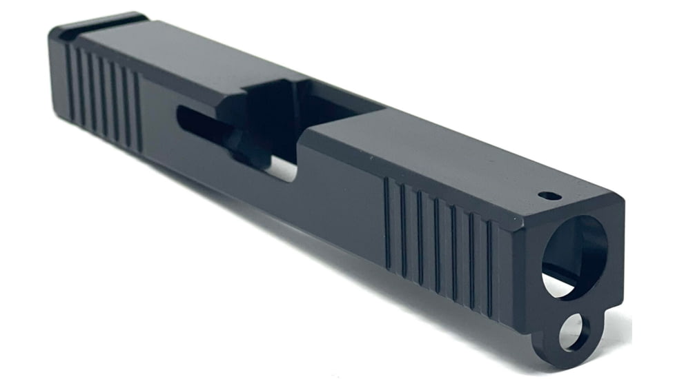 Patmos Arms Judah Glock G23 Slide, Stripped Slide, Black, Compact Size, PAJ23-0