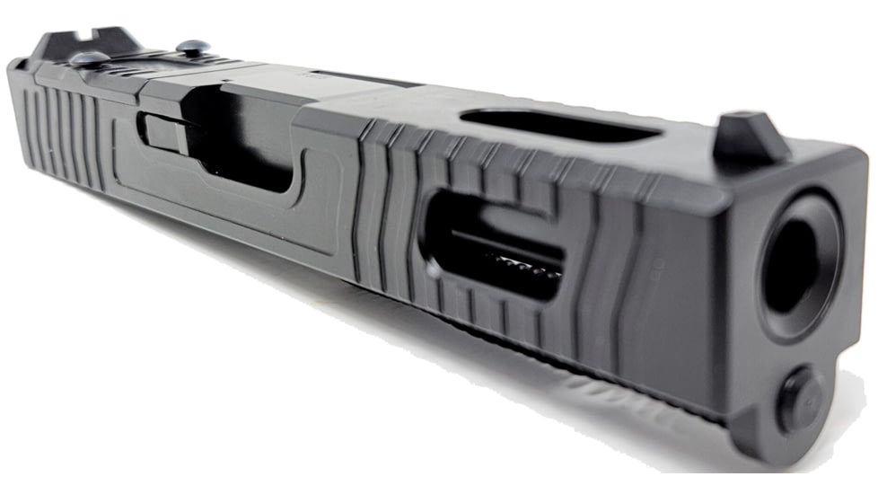 Patmos Arms Revelation Glock G19 Slide Assembly, Complete, Black, Compact Size, PAREV19-CS