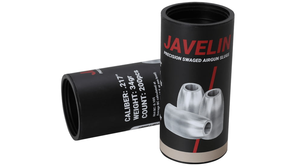 Patriot Javelin .217 Caliber 34gr Swaged Hollow Point Airgun Slugs 200ct, JAV100235