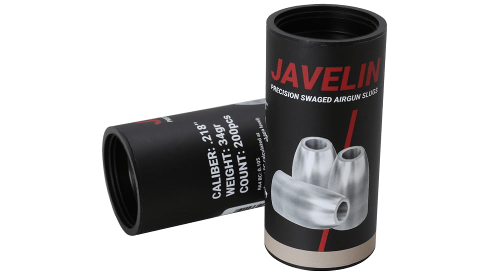 Patriot Javelin .218 Caliber 34gr Swaged Hollow Point Airgun Slugs 200ct, JAV100236