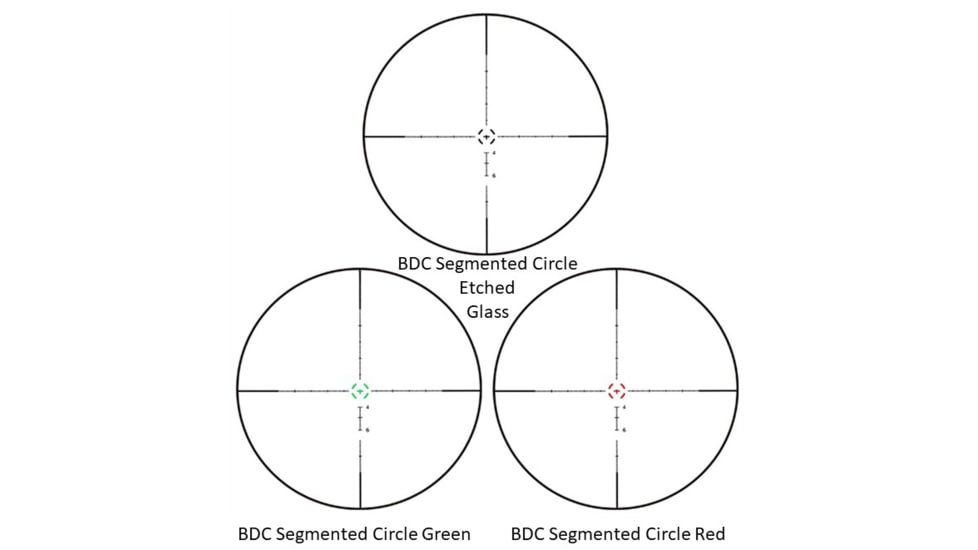 Patriot Optics Argus Rifle Scope, 1.5-6x24mm, 30mm, Second Focal Plane, Etched Glass Black BDC Reticle, Matte Black, PO-S-1.5-6x24mmA