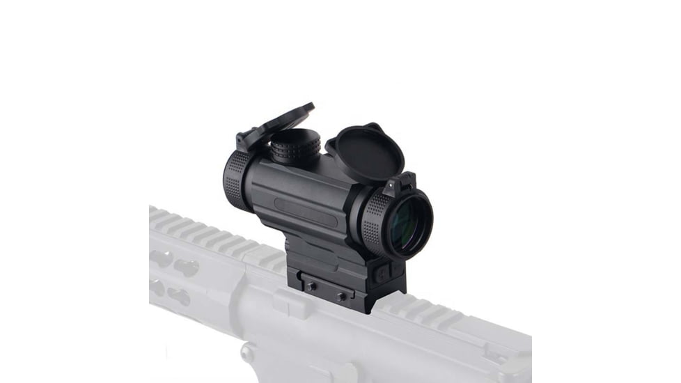 Patriot Optics Astigmanator Prism Scope, 1x25mm, Fast Focus, Dual Circle With Dot Reticle, Black, PO-P-1x25mmA