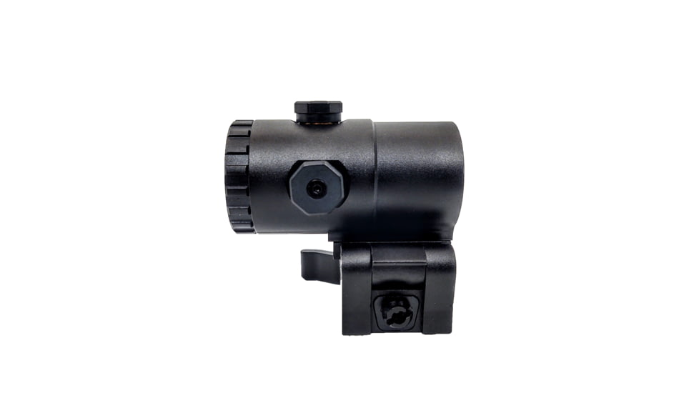 Patriot Optics Collaborare 3X Magnifier W Flip To Side Mount, Matte Black, 3x, PO-M-3XC