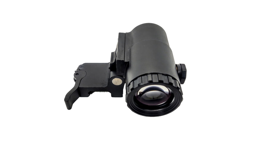 Patriot Optics Collaborare 3X Magnifier W Flip To Side Mount, Matte Black, 3x, PO-M-3XC