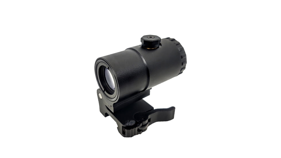 Patriot Optics Collaborare 3X Magnifier W Flip To Side Mount, Matte Black, 3x, PO-M-3XC