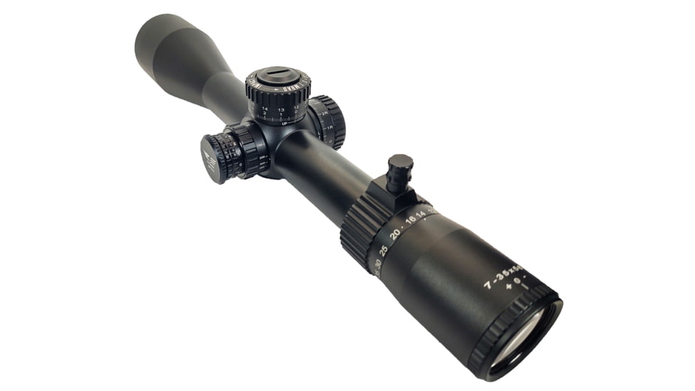 Patriot Optics Warrior 7-35x56mm Rifle Scope w/ Zero-stop Turret, 34mm Tube, First Focal Plane, Matte Black, PO-S-7-35x56mmFFP