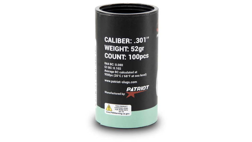 Patriot Javelin Slug Gen 2, .301 Caliber, 52 Grain, JAV101278