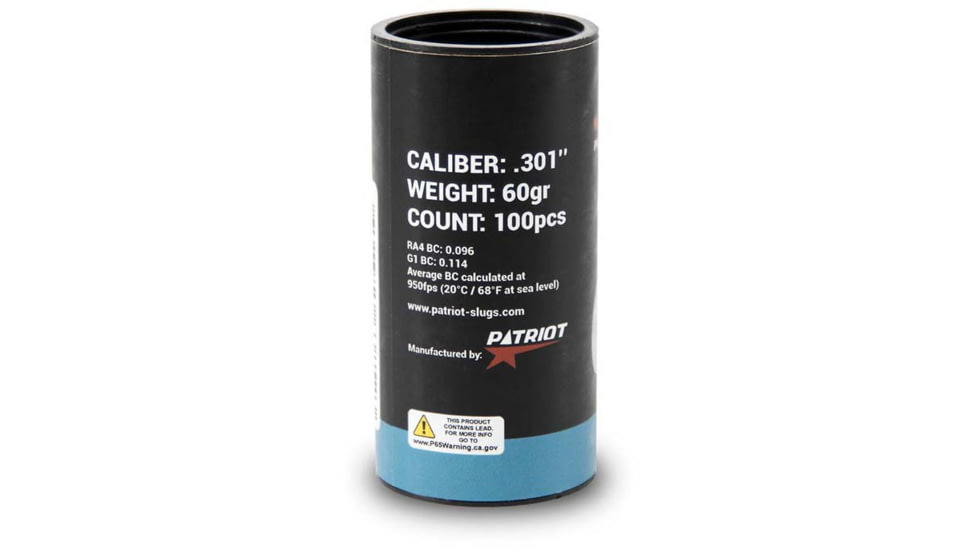 Patriot Javelin Slug Gen 2, .301 Caliber, 60 Grain, JAV101282