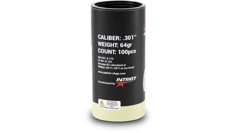 Patriot Javelin Slug Gen 2, .301 Caliber, 64 Grain, JAV101284