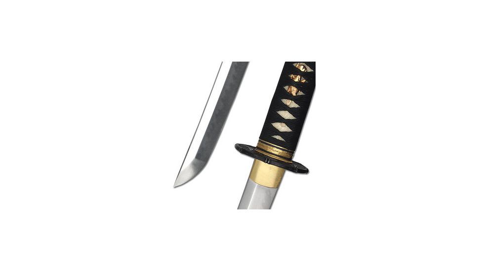 Paul Chen Bamboo Mat Katana, HWS-2S steel blade, White Same handle with black cord wrap PC2438