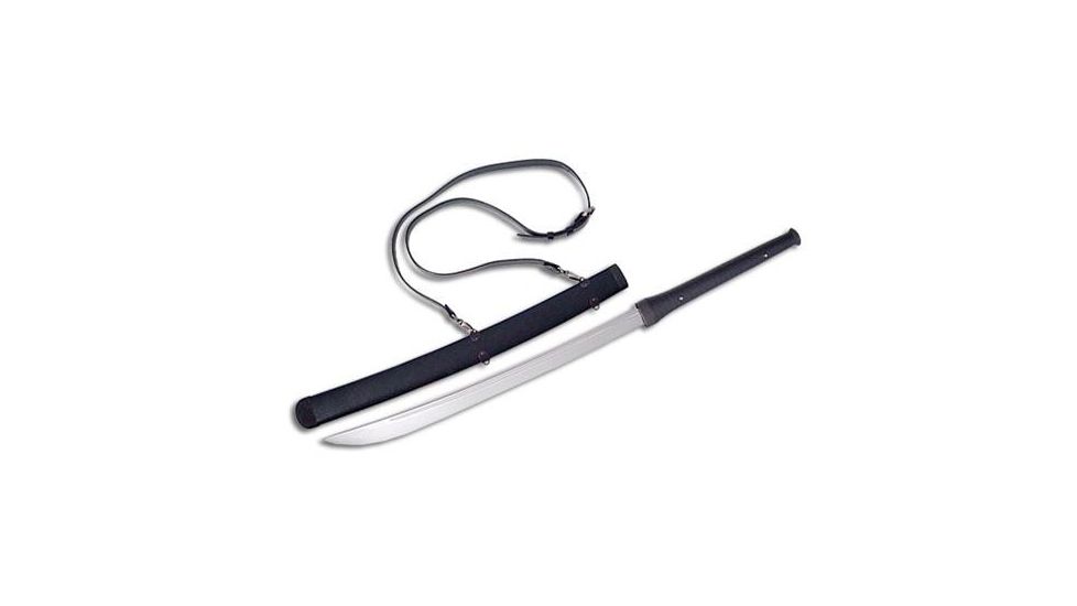 Paul Chen Banshee Sword, high carbon stainless blade, Matte black finish wooden scabbard PC2126