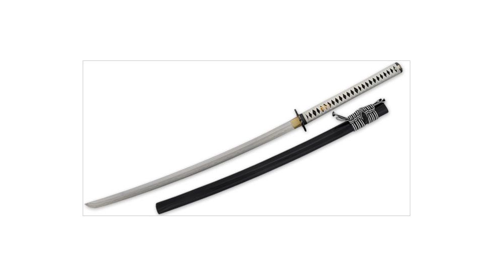 Paul Chen Koi Katana, high carbon steel blade, Black rayskin handle PC2465
