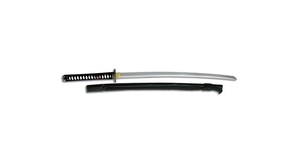 Paul Chen Practical Katana, tempered high carbon steel blade, rayskin handle with black cord wrap PC1070