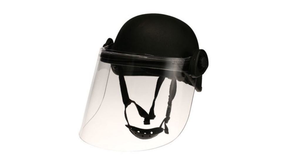 Paulson Manufacturing DK5 H.150 Integrated Face shield option-Riot, Clear, 8in DK5-H.150