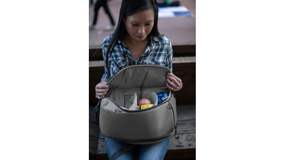 Peak Design Everyday Zip V2 Backpack, 20 Liters, Ash, BEDBZ-20-AS-3