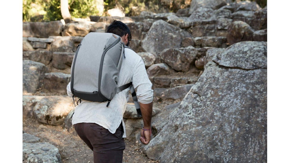 Peak Design Everyday Zip V2 Backpack, 20 Liters, Ash, BEDBZ-20-AS-3