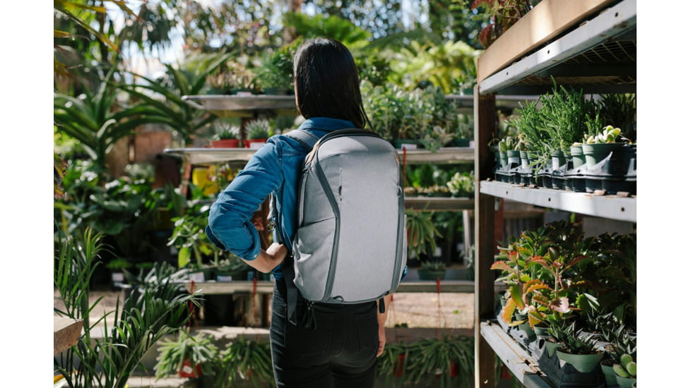 Peak Design Everyday Zip V2 Backpack, 20 Liters, Ash, BEDBZ-20-AS-3