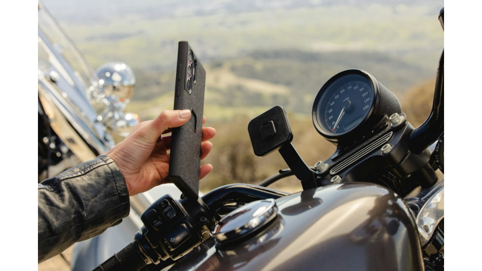 Peak Design Motorcycle Brake/Clutch Mount, Non-charging Locking, Black, M-MM-AL-BK-1