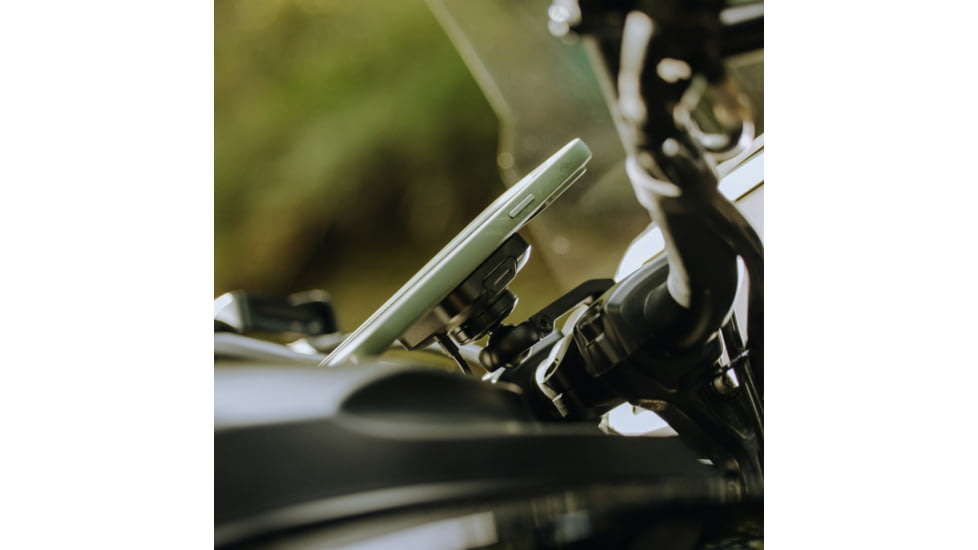 Peak Design Motorcycle Bar Mount,w/Charging, LockingQi2, Black, M-MM-AJ-BK-1