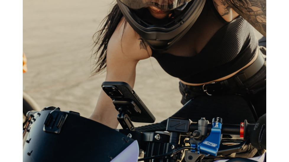 Peak Design Motorcycle Stem Mount, Charging Qi2, Black, M-MM-AH-BK-1