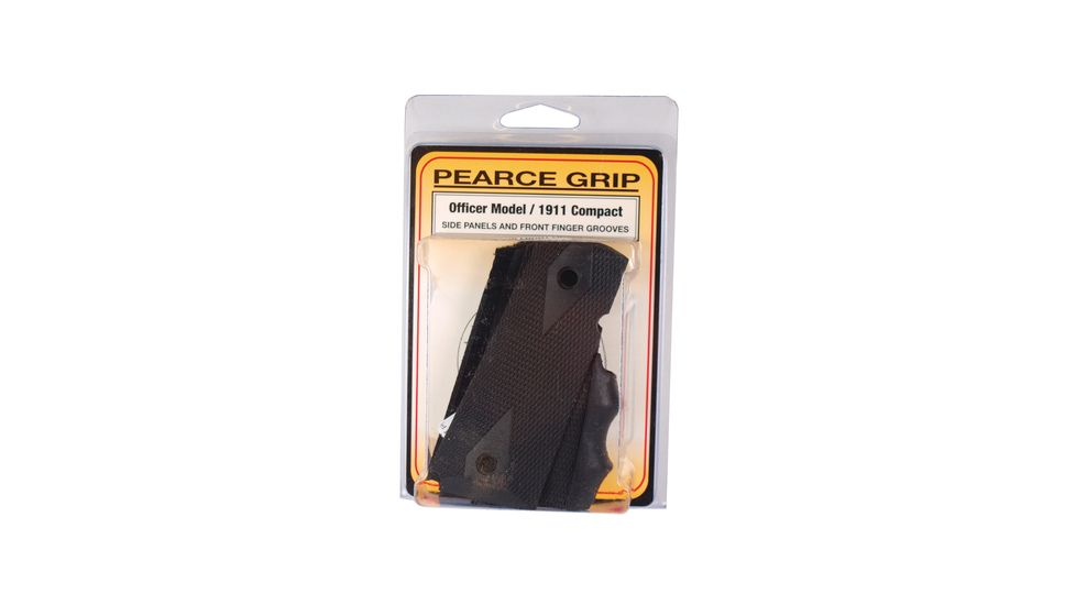Pearce Grip 1911 Compact Rubber Side with Finger Groove PMG-OM