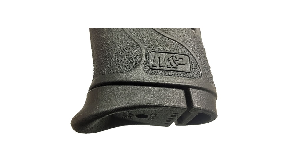 Pearce Grip 9mm/.40 Magazine Extension for S&amp;W M&amp;P Shield 380EZ, Black, 2 Round, PGEZ