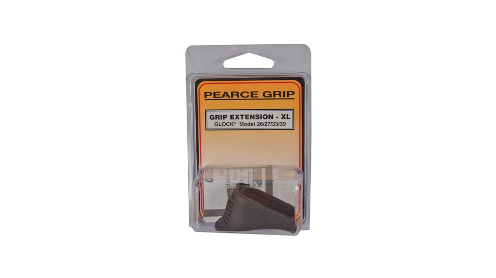 Pearce Grip Glock 26/27/33/39 Handgun Grip Extension, Black, 1 Pack, Polymer, PG-26XL