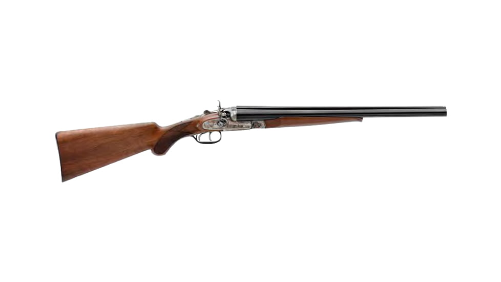Pedersoli Wyatt Earp 3in Field SxS Shotgun, 12 Gauge, 20.1in BBL, Walnut Stock, Blued, S.707-012