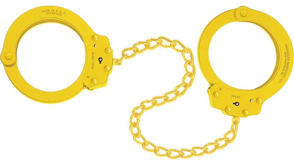 Peerless Handcuff Oversize Leg Iron, Yellow PH755BY