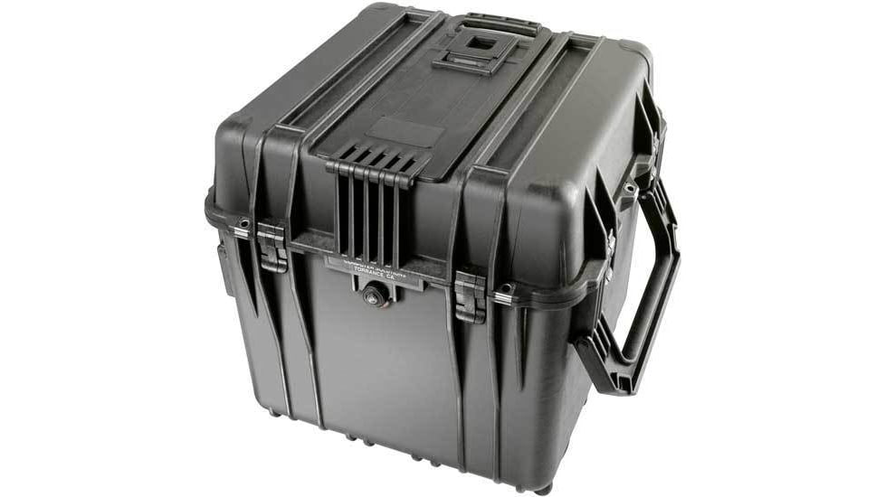 Pelican 340 Watertight Protector 18in Cube Case w/ Wheels, Padded Divider - Black