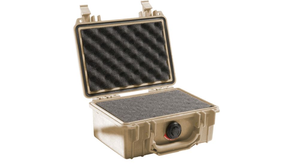 Pelican 1120 Small Waterproof 7.46x4.96x3.33in Carry Case, Desert Tan w/ Foam