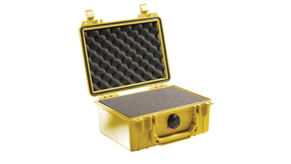 Pelican 1150 Small Protector Case, Crushproof 8.49x5.99x3.75in Dry Box w/Foam, Yellow, 1150-000-240