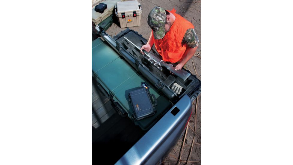 Pelican 1170 Pistol Case With Custom Foam With Custom Foam, Watertight, Black, 1170-005-110