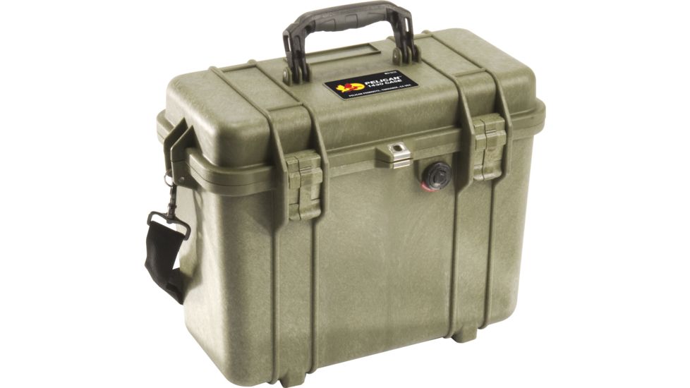 Pelican 1430 Protector Medium Top Loader 17x9.6x13in Case, OD Green, No Foam, 1430-001-130