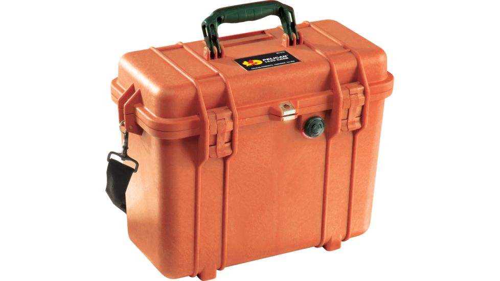 Pelican 1430 Protector Medium Top Loader 17x9.6x13in Case, Orange, No Foam, 1430-001-150