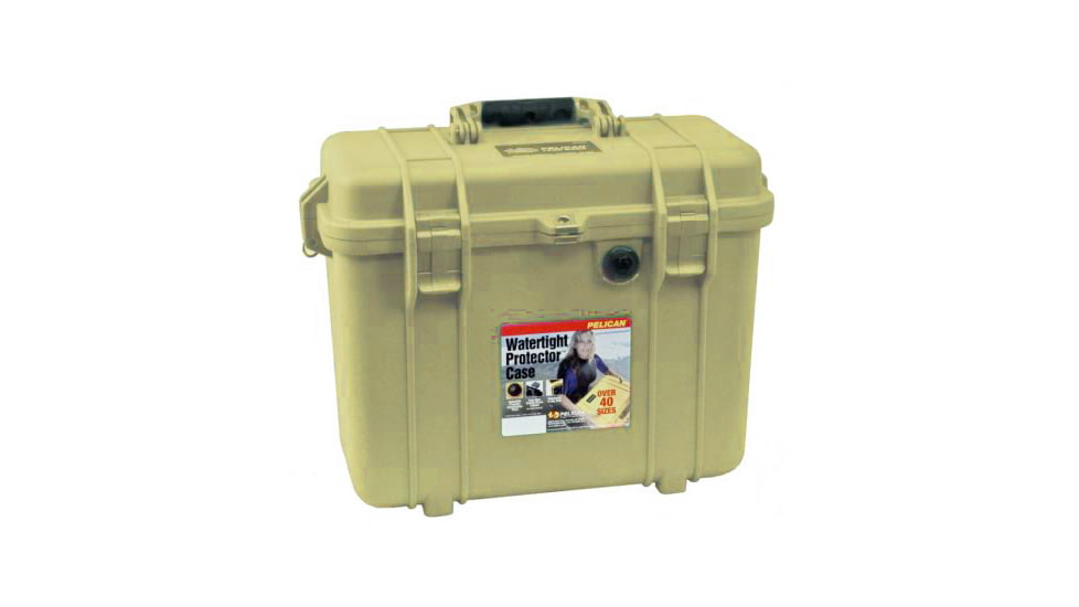 Pelican 1430 Protector Medium Top Loader 17x9.6x13in Case, Desert Tan w/Photo Organizer, 1430-004-190