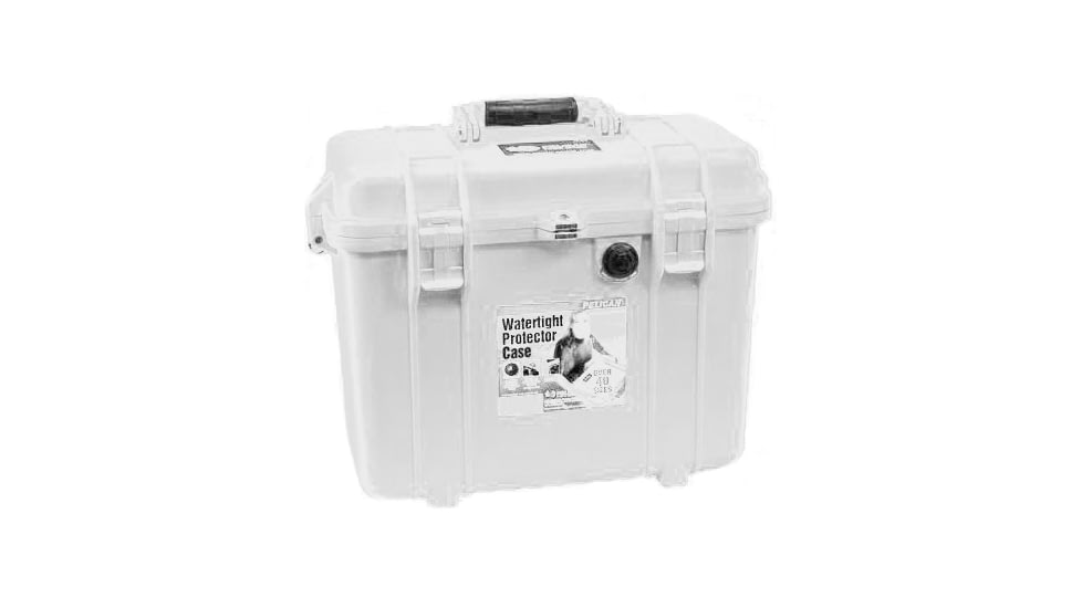 Pelican 1430 Protector Medium Top Loader 17x9.6x13in Case, Silver w/Liner &amp; Photo Organizer, 1430-004-180