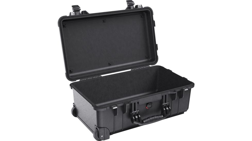Pelican 1510 Carry On 22x13x9in Wheeled Protector Case, Black, No Foam
