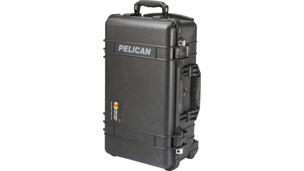 Pelican 1510 Carry On 22x13x9in Wheeled Protector Case, Black, No Foam