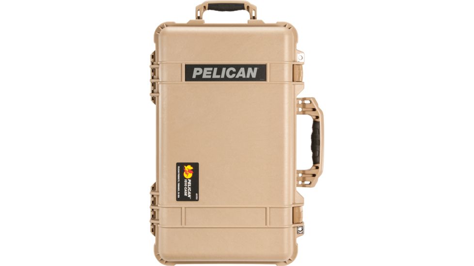 Pelican 1510 Carry On 22x13x9in Wheeled Protector Case, Desert Tan w/ Foam 1510-000-190